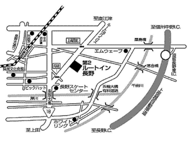 Hotel Route-Inn Daini Nagano Exterior foto